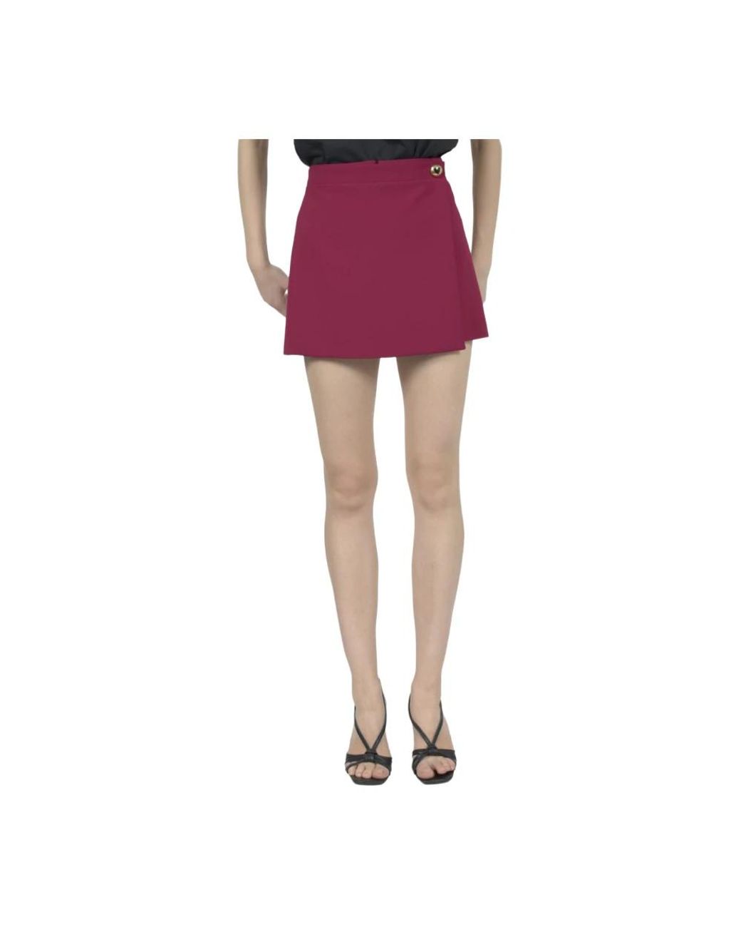 Moschino Korte Broeken ,Rood ,Polyester Short in het Pink