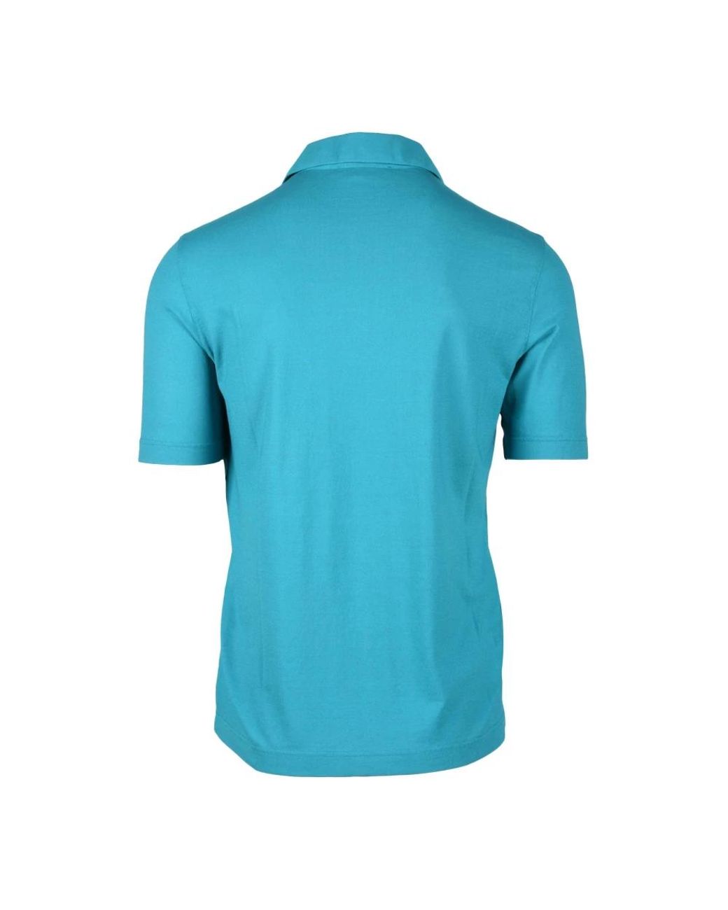 FILIPPO DE LAURENTIIS Blue Polo Shirts for men
