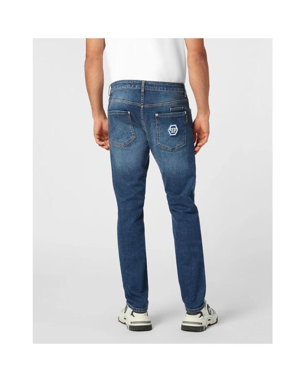 Philipp Plein Blue Slim-Fit Jeans for men