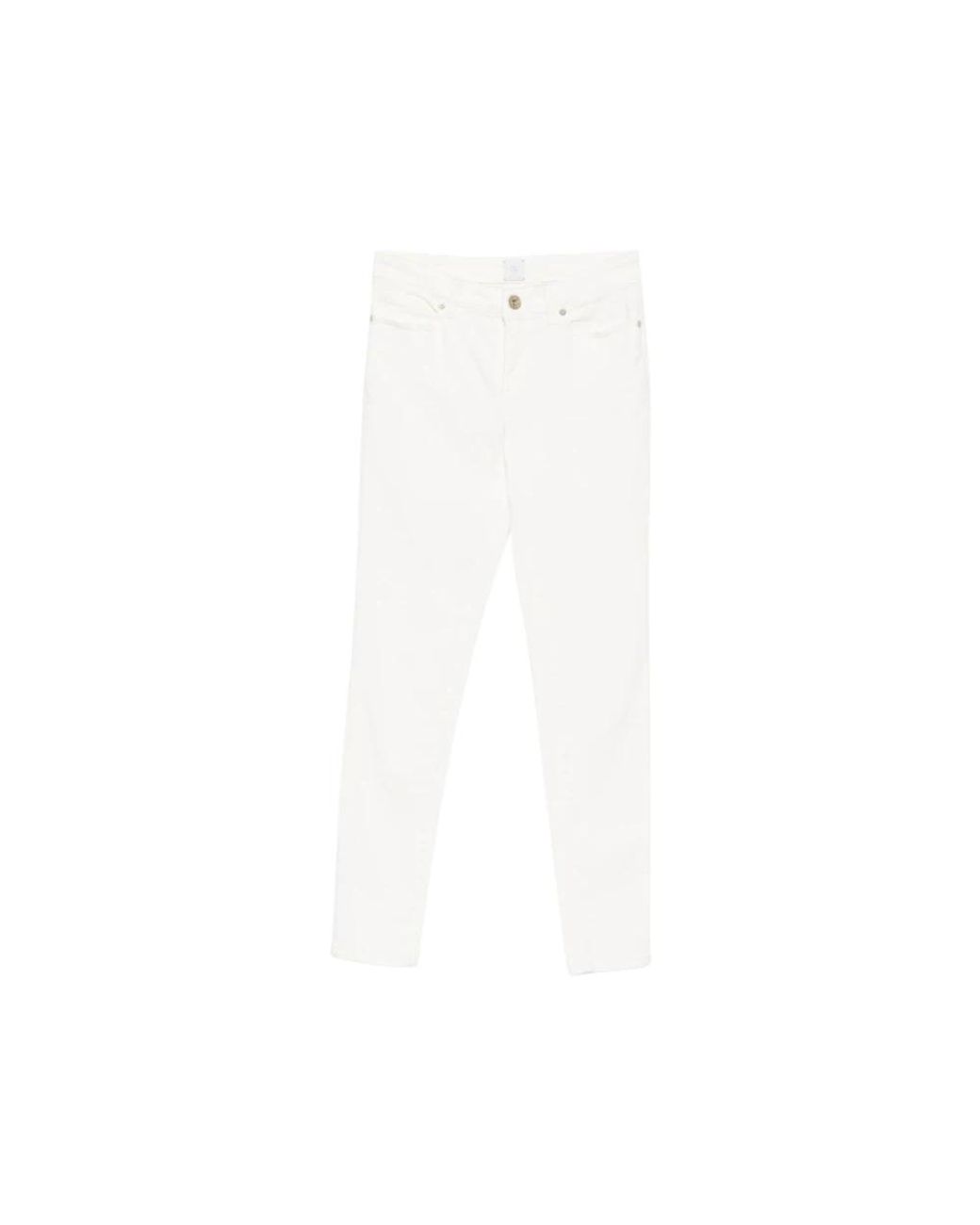 Eleventy White Skinny Fit Jeans