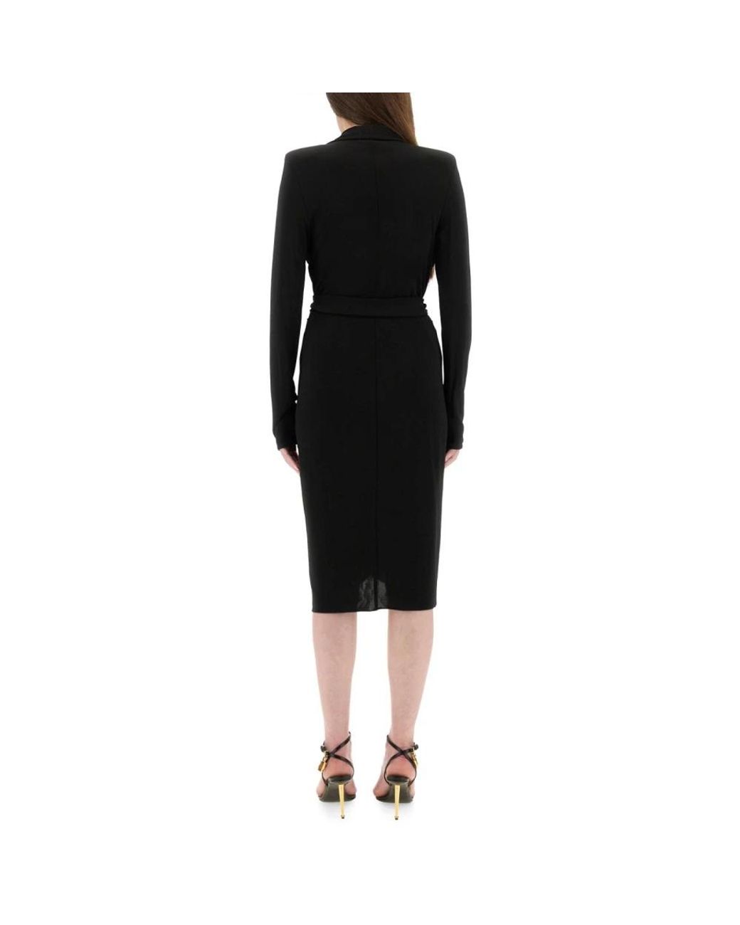 Wrap Dresses Tom Ford en coloris Black