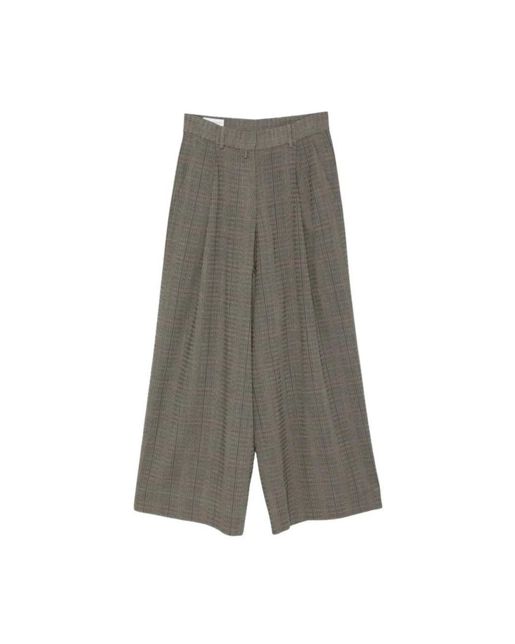 Dries Van Noten Gray Wide Trousers