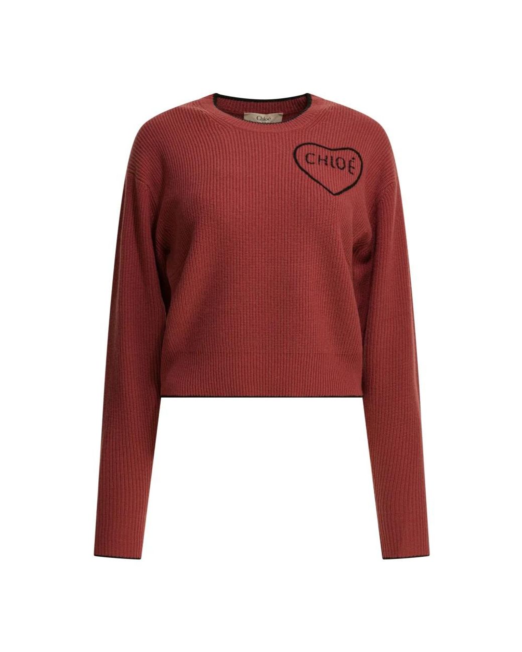 Chloé Red Round-Neck Knitwear