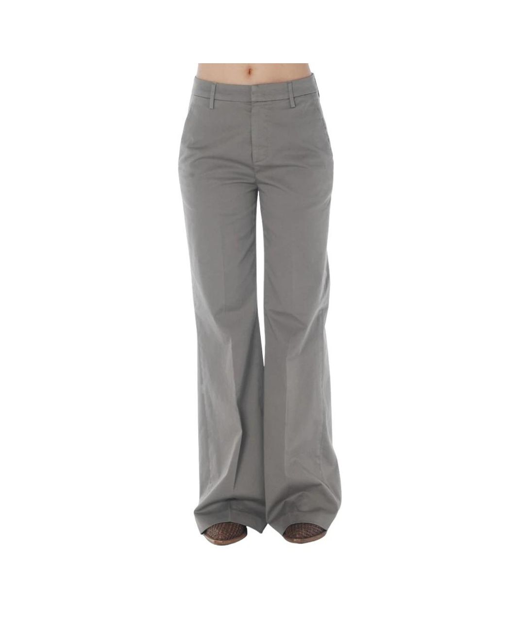 Dondup Gray Wide Trousers
