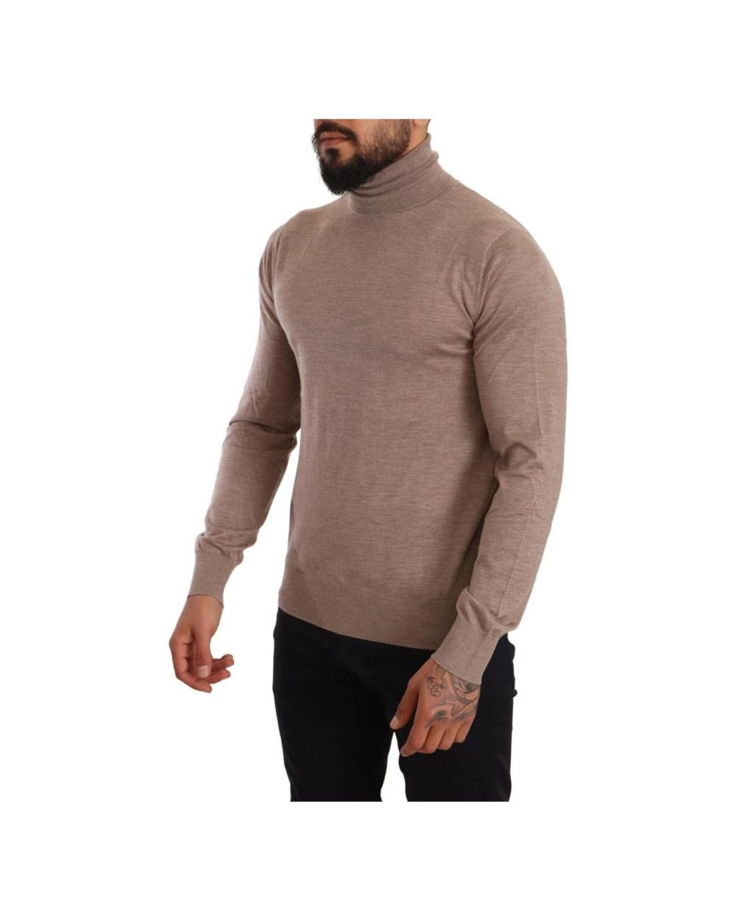 Dolce & Gabbana Brown Cashmere Knitwear for men