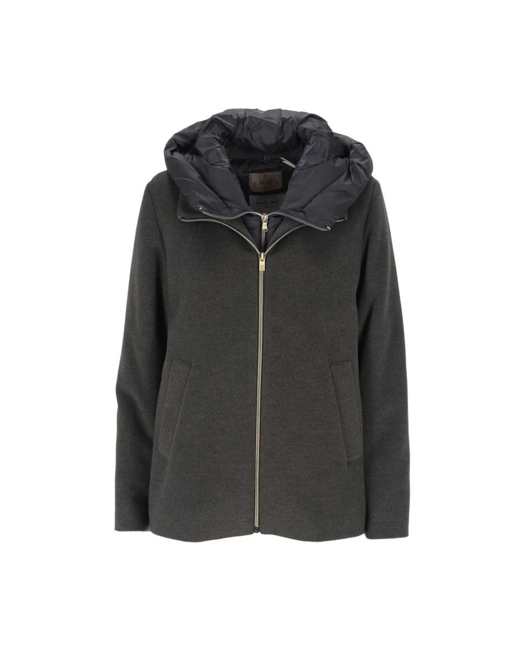 Marella Jassen ,Grijs ,Polyester Emmsorriso Donsjack in het Black