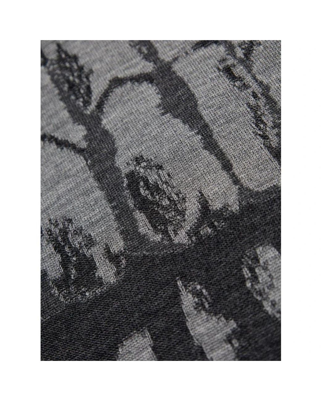 McQueen Gray Round-Neck Knitwear for men