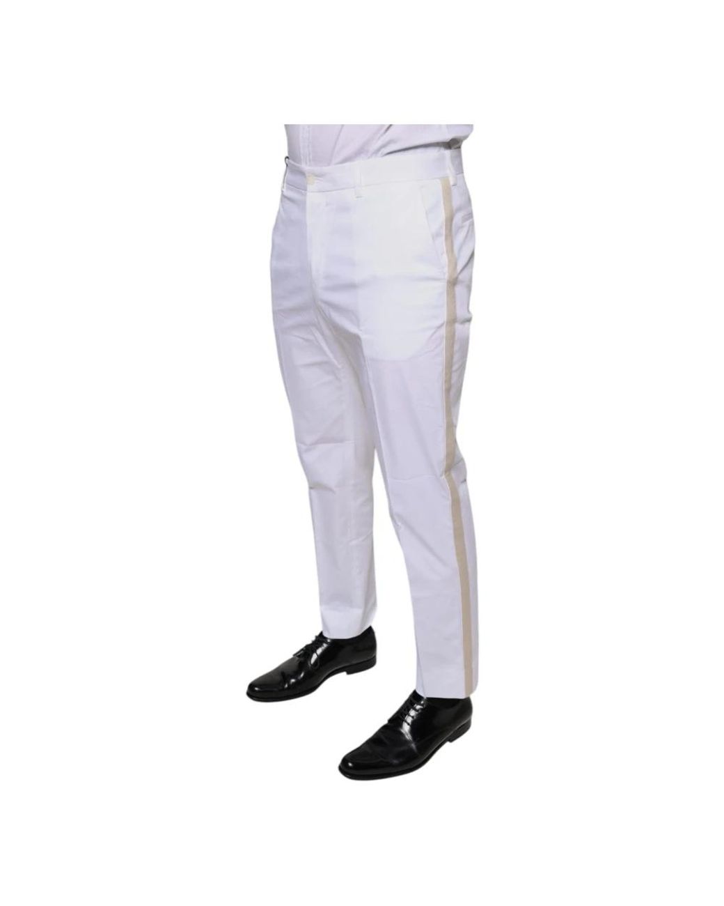 Dolce & Gabbana Purple Slim-Fit Trousers for men