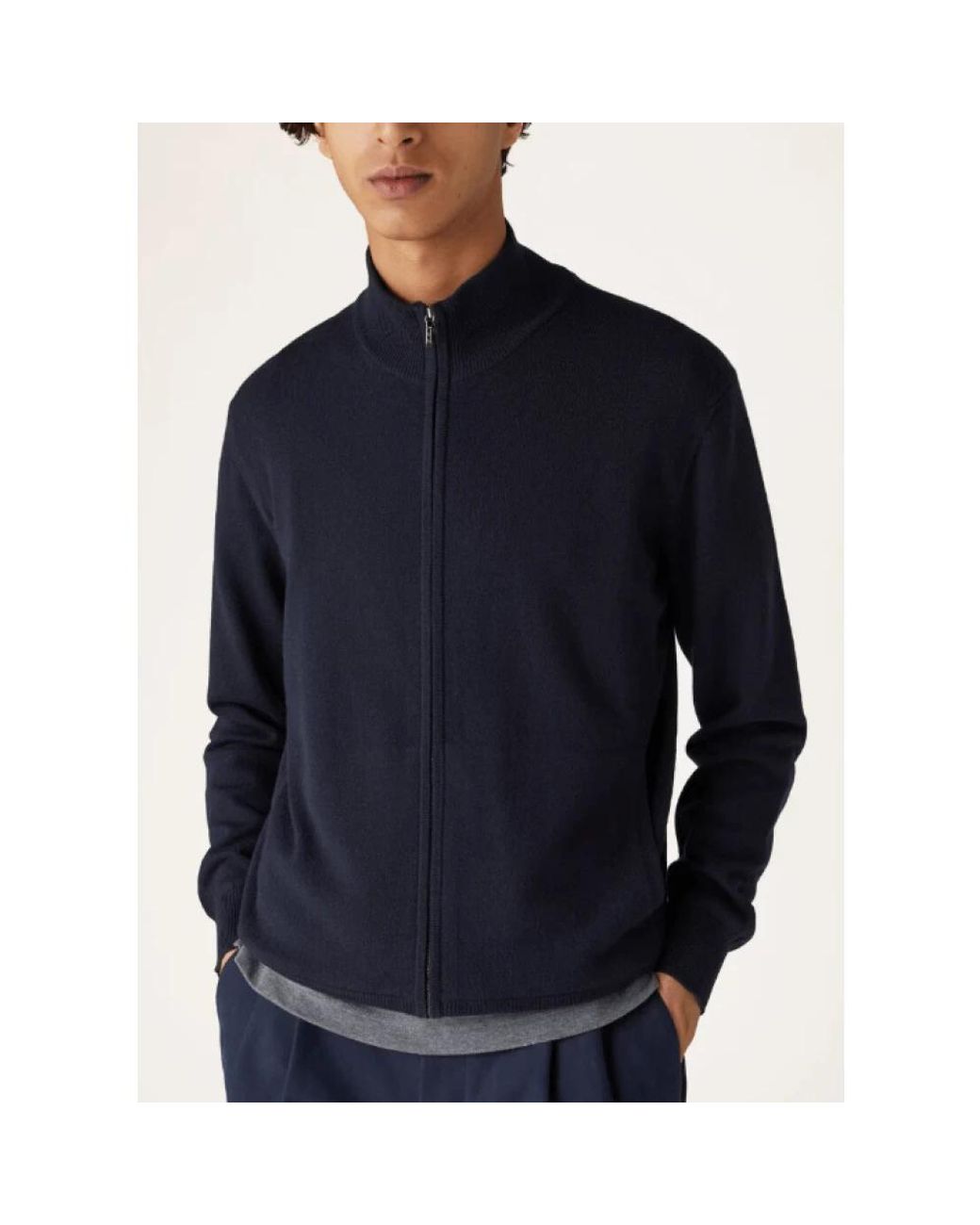 Loro Piana Blue Cashmere Knitwear for men