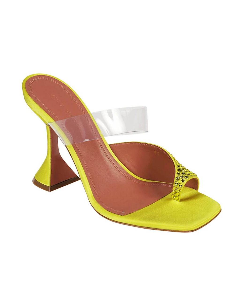 AMINA MUADDI Yellow Heeled Mules