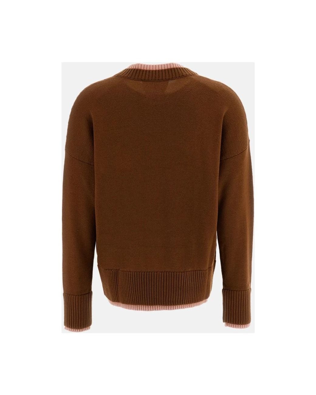 Plan C Brown Round-Neck Knitwear