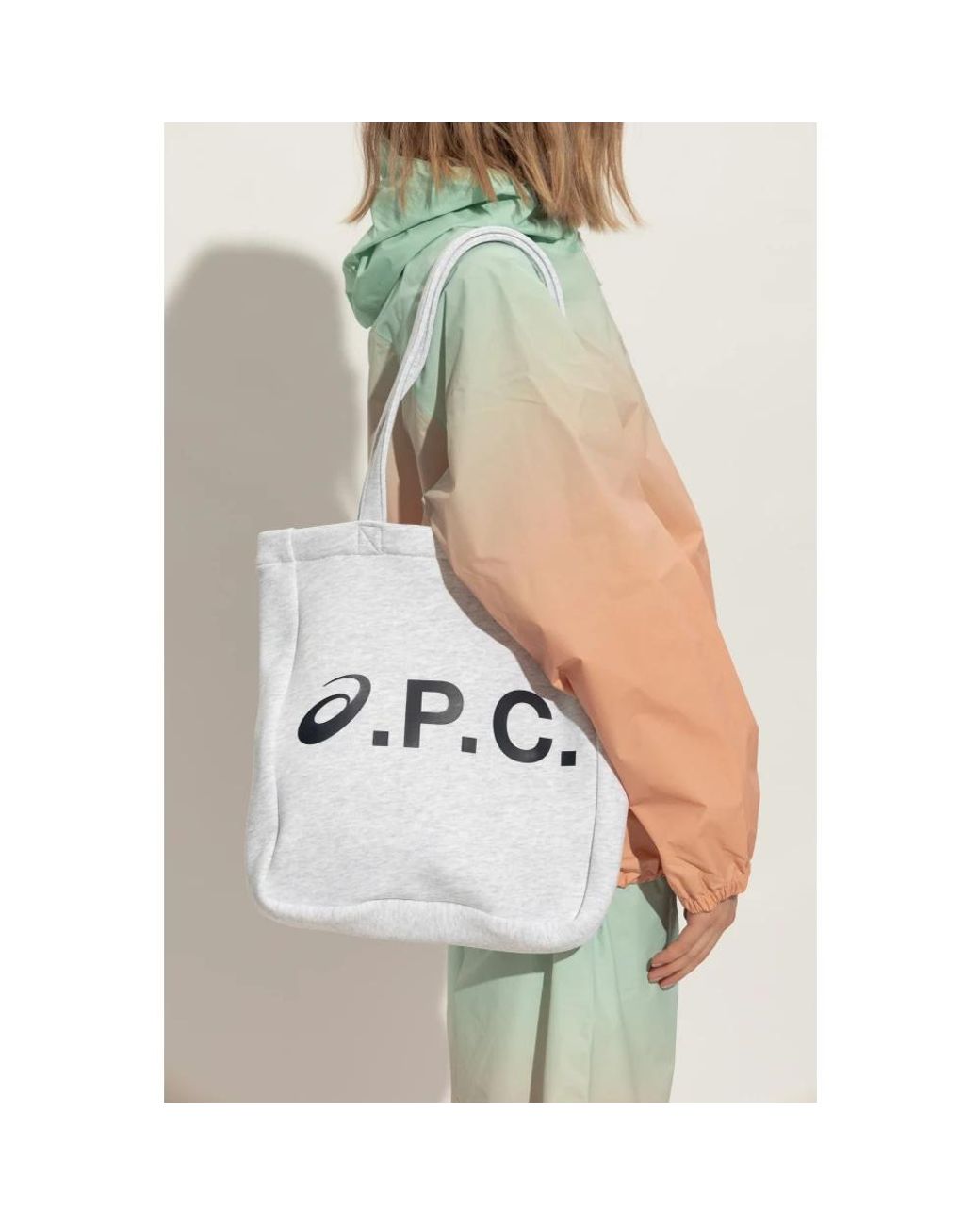 A.P.C. White Tote Bags