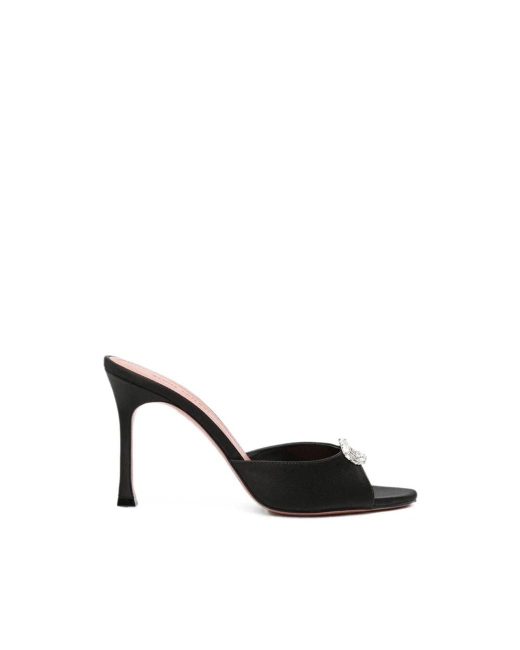 AMINA MUADDI Black Heeled Mules