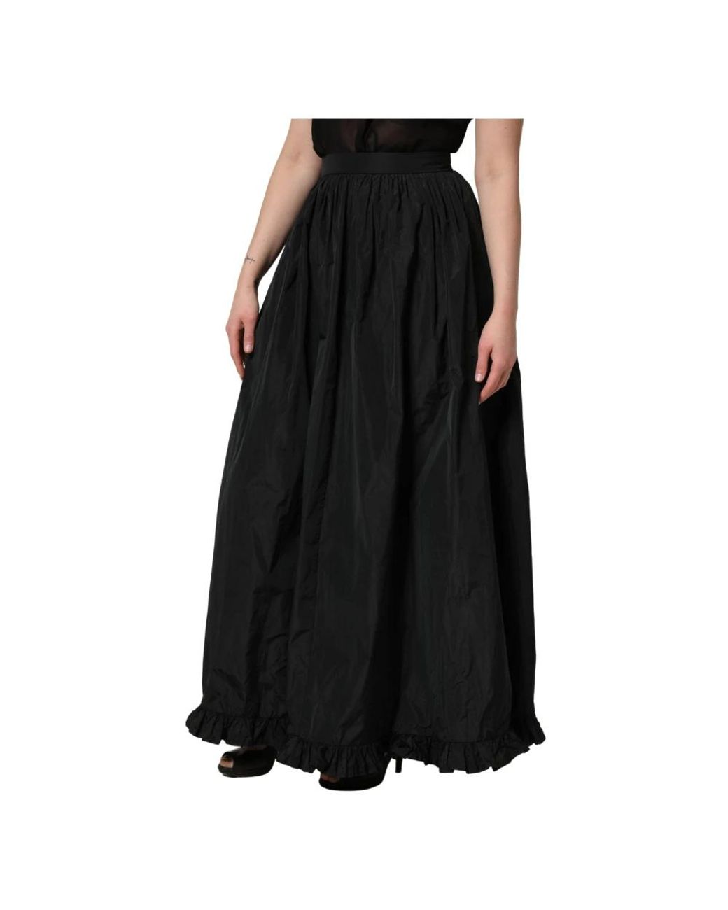 Maxi Skirts MSGM de color Black