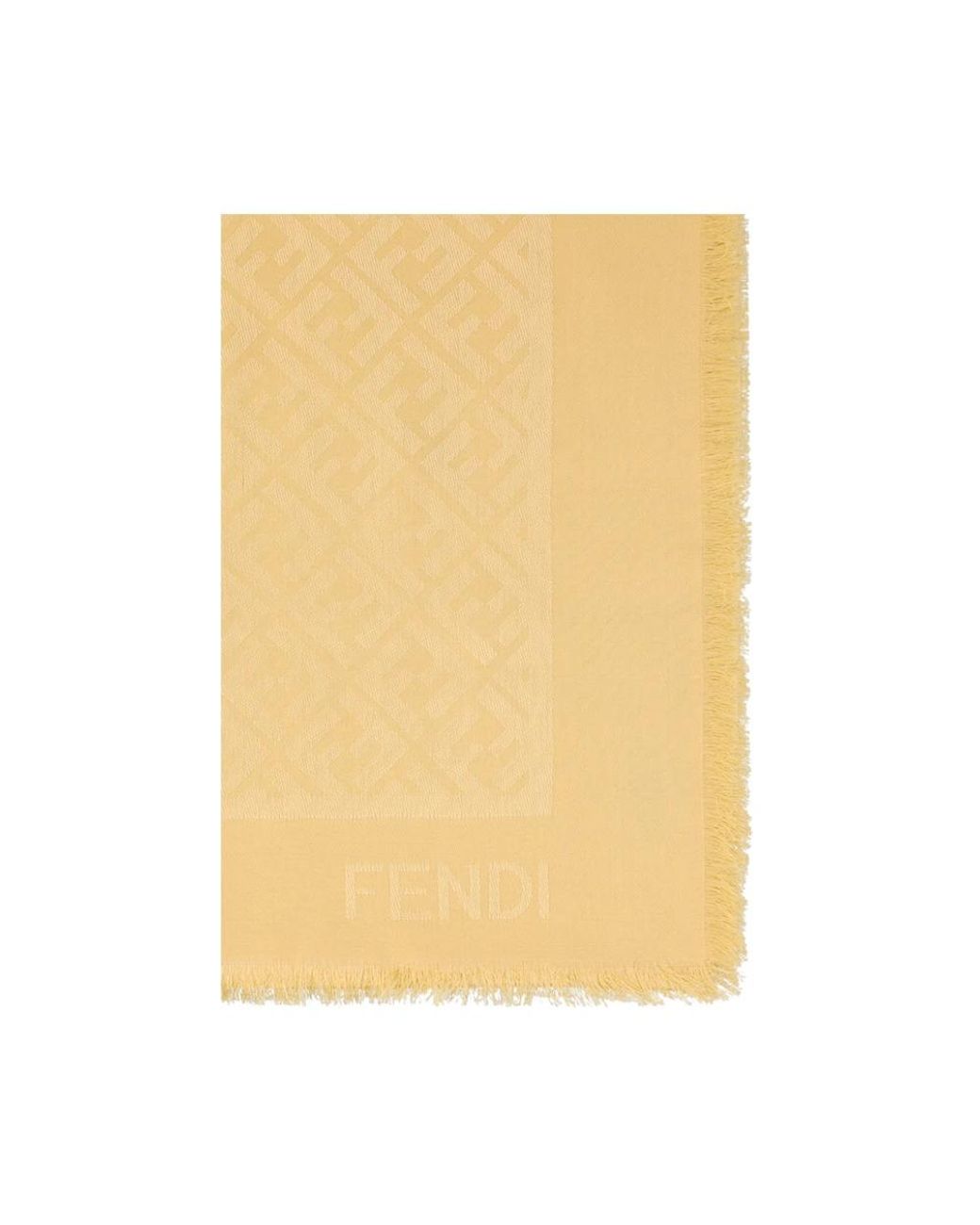 Silky Scarves Fendi de color Yellow