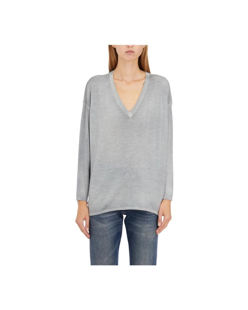 Avant Toi Gray V-Neck Knitwear