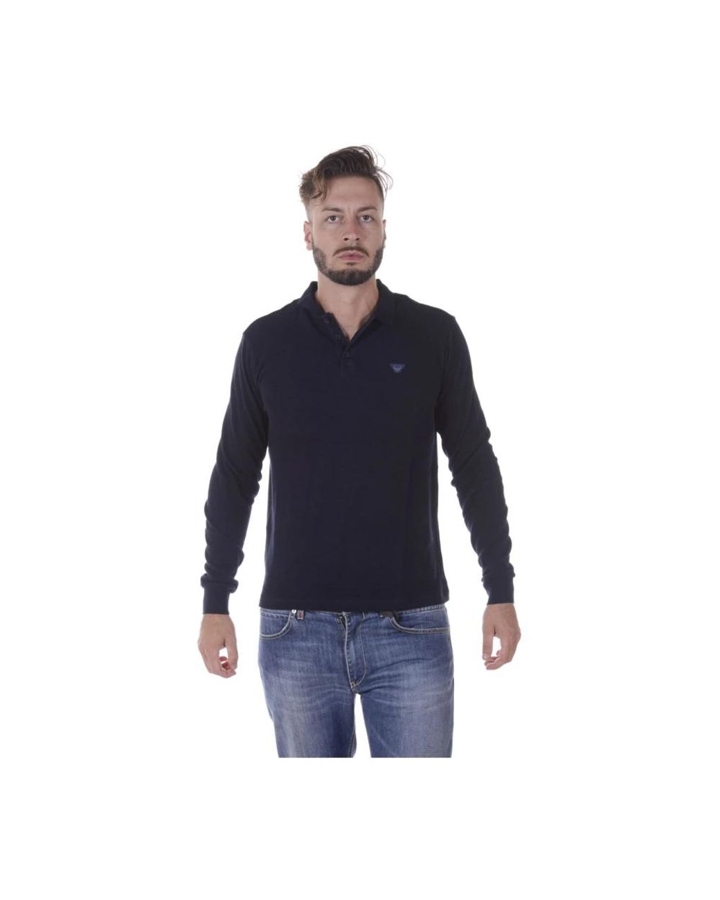 Armani Jeans Blue Polo Shirts for men
