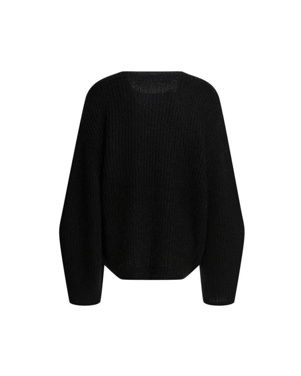 Totême Black Round-Neck Knitwear