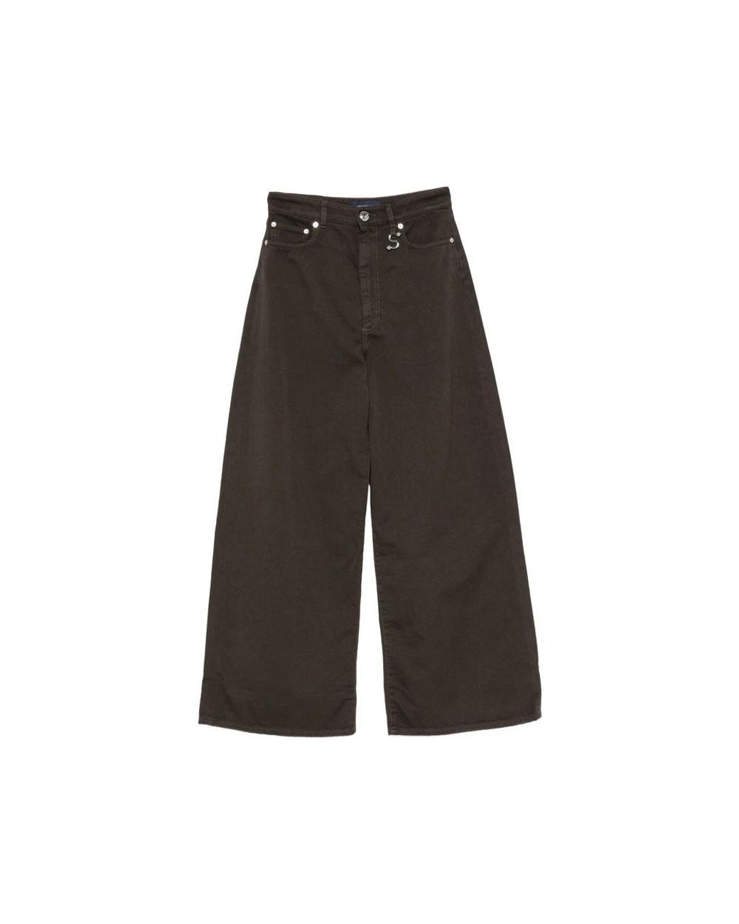 Sportmax Brown Wide Jeans