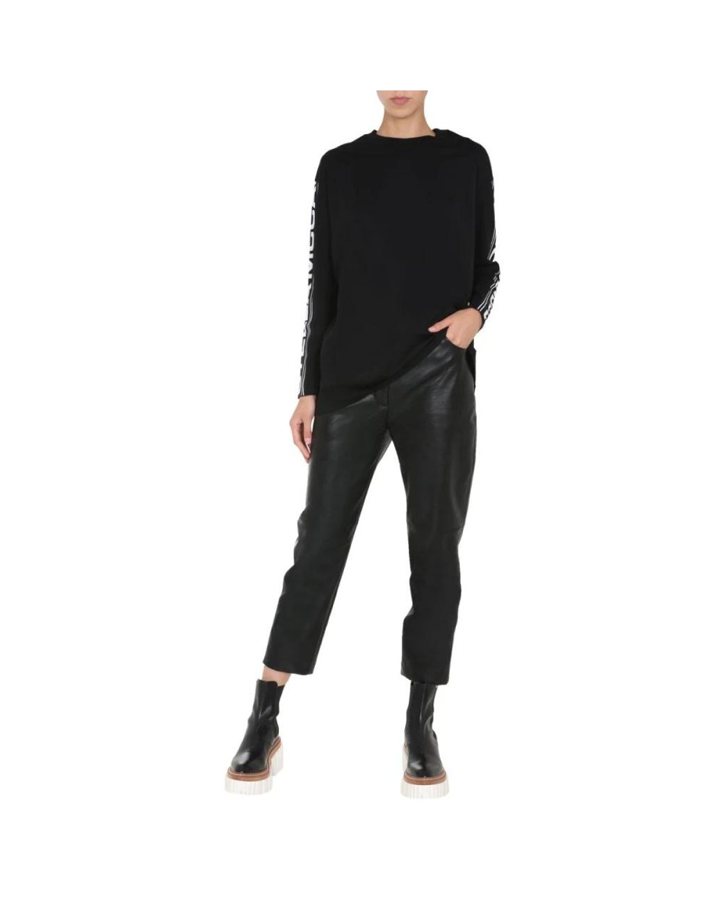 Stella McCartney Black Long Sleeve T-Shirts