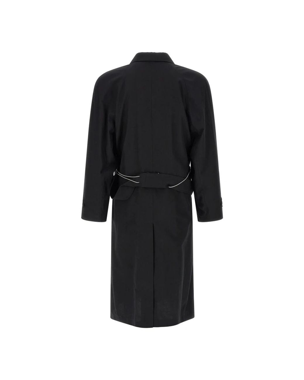 Magliano Black Belted Coats for men