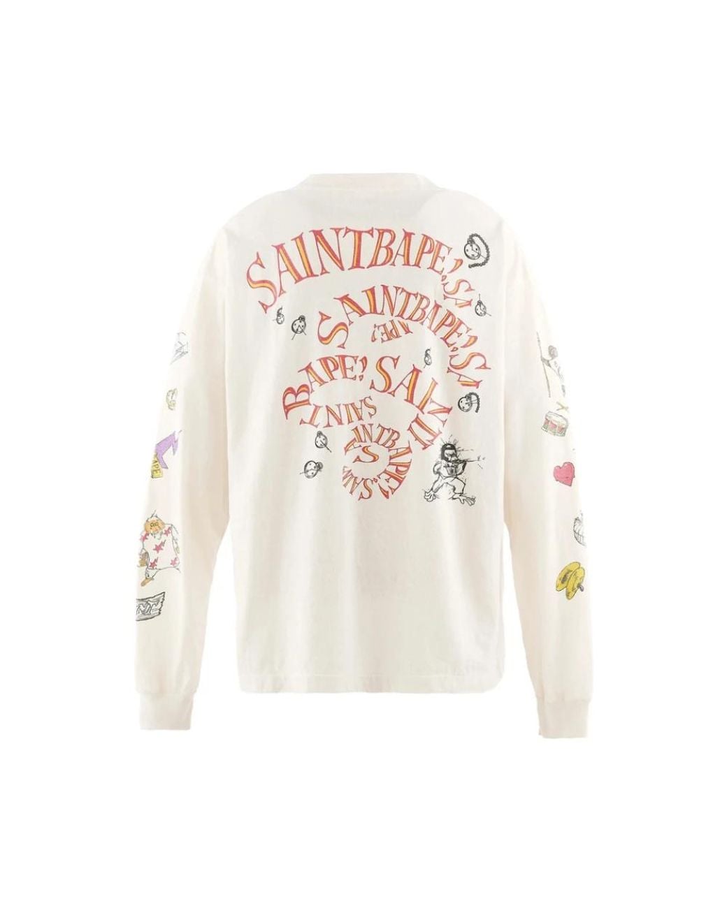 SAINT Mxxxxxx White Long Sleeve T-Shirts for men