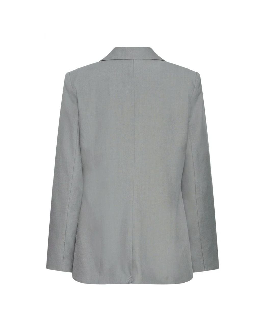 Ichi Jassen ,Grijs ,Leer Blazer in het Gray