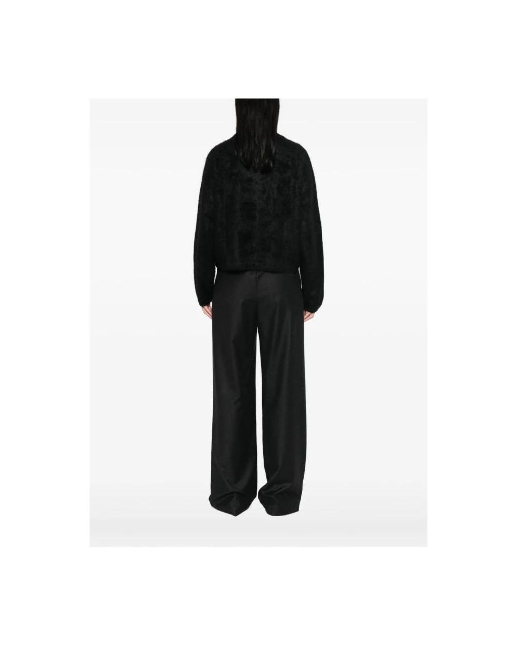 Soft Goat Black Cashmere Knitwear