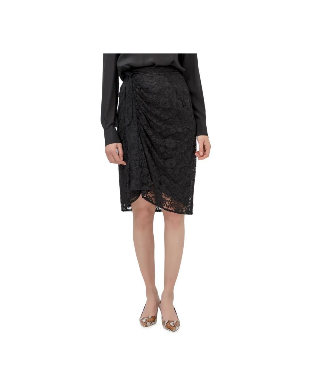 Pinko Black Midi Skirts