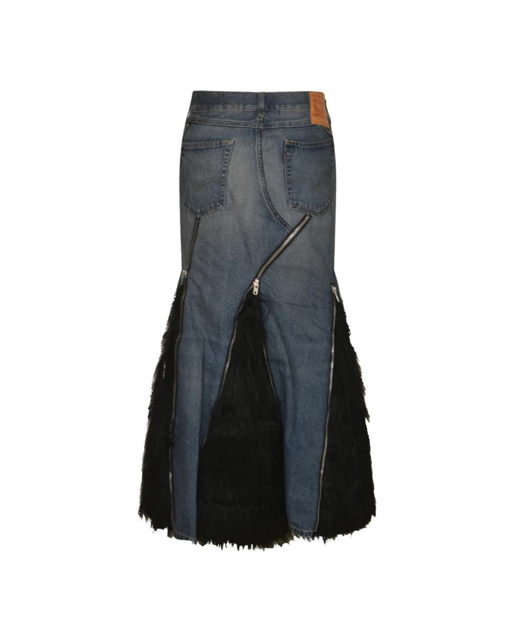 Denim Skirts Junya Watanabe de color Black