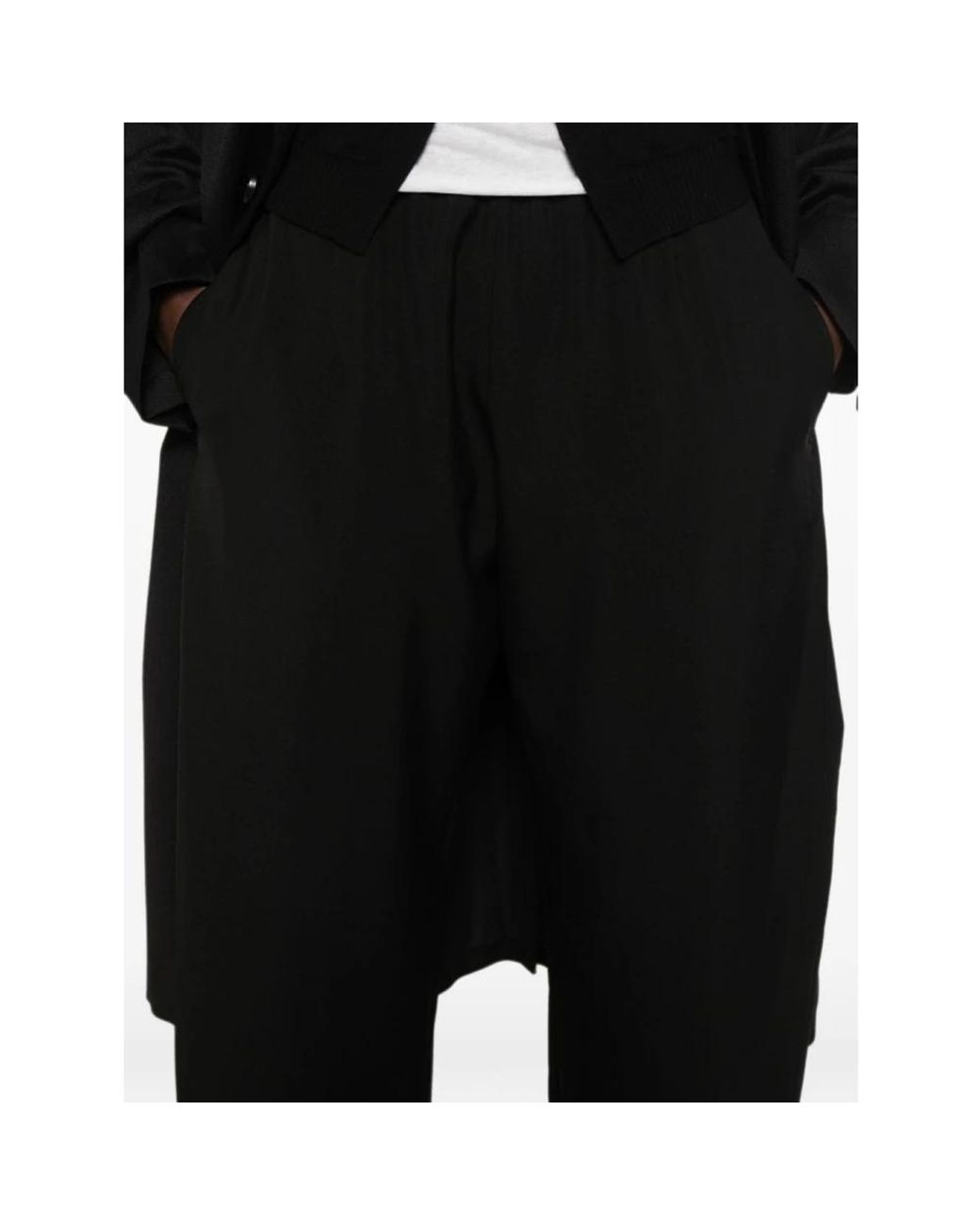 Khaite Black Cropped Trousers