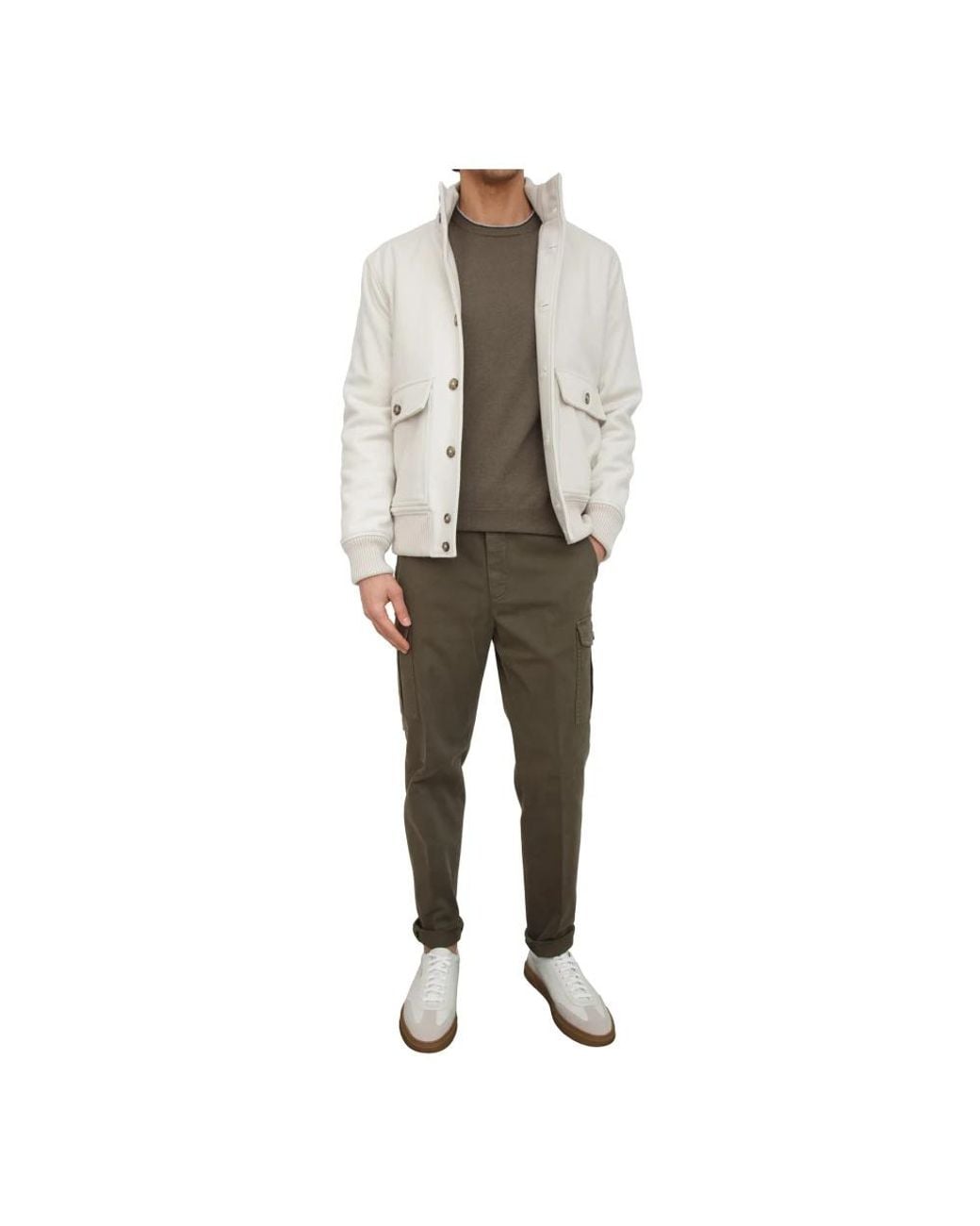 Peserico Green Round-Neck Knitwear for men