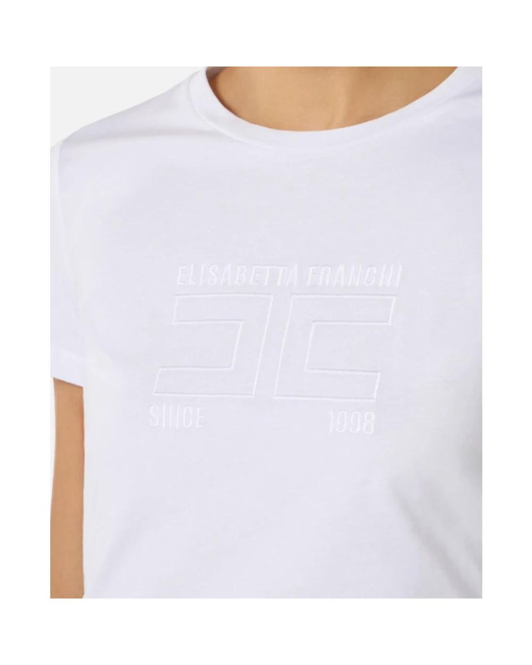 Elisabetta Franchi White T-Shirts