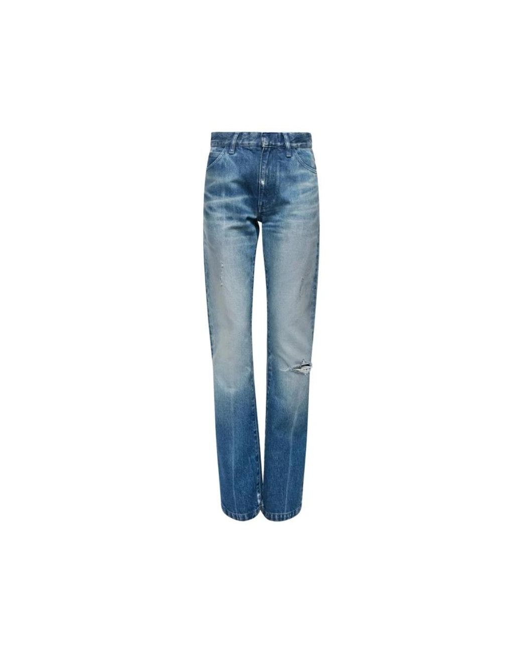 MM6 by Maison Margiela Blue Straight Jeans