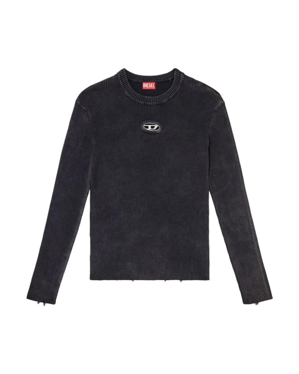 DIESEL Blue Round-Neck Knitwear for men