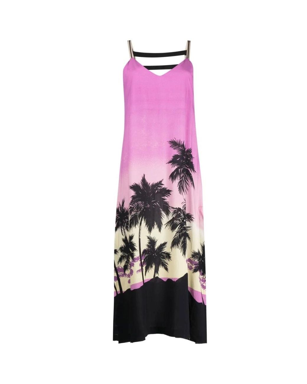 Palm Angels Pink Midi Dresses