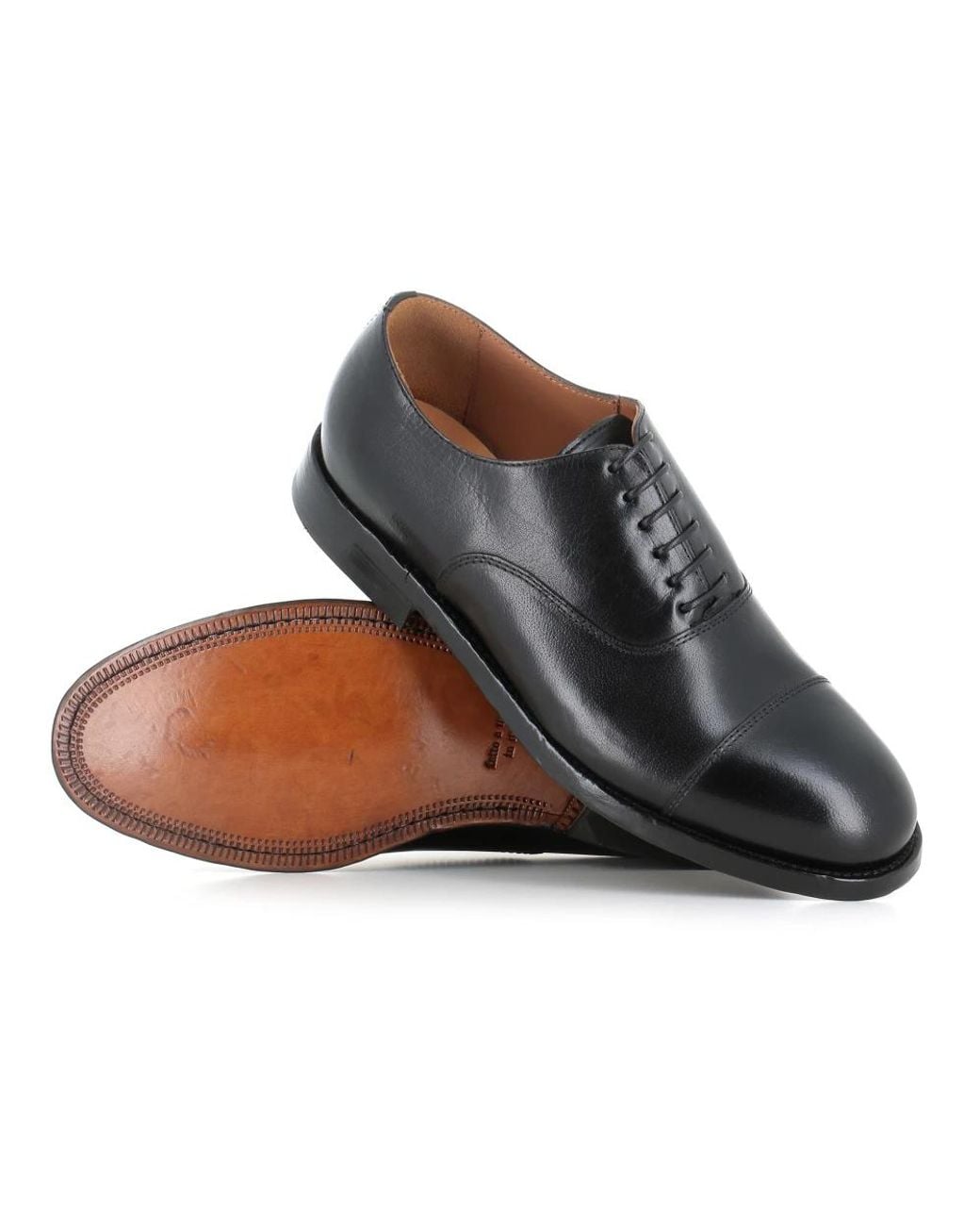 Green George Black Dress Shoes for men