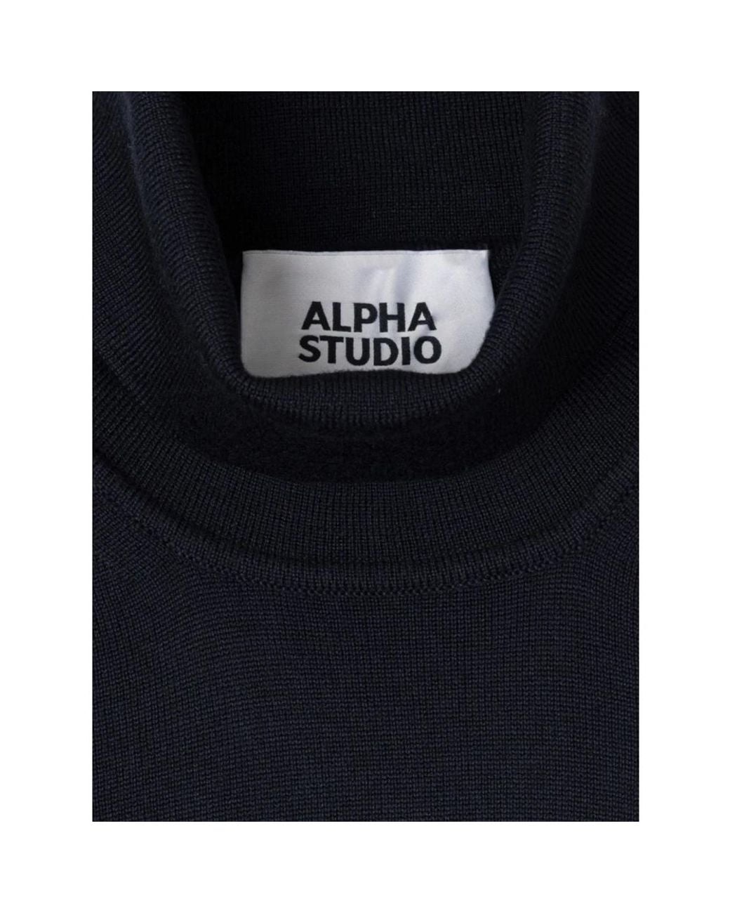 Turtlenecks Alpha Industries de hombre de color Black
