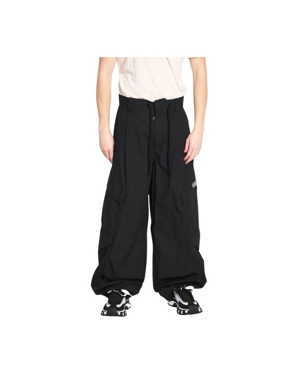 Dolce & Gabbana Black Wide Trousers for men