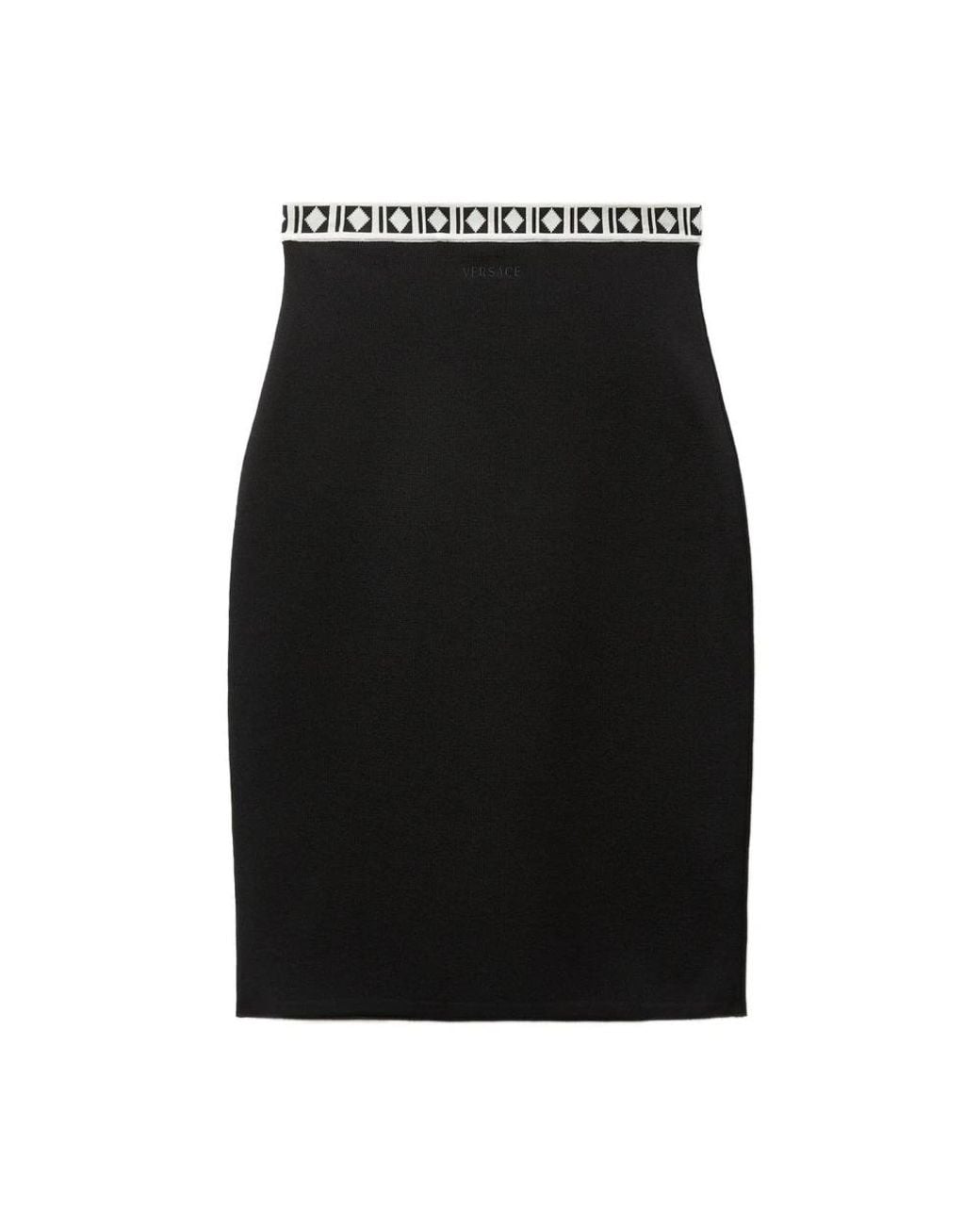 Versace Black Pencil Skirts