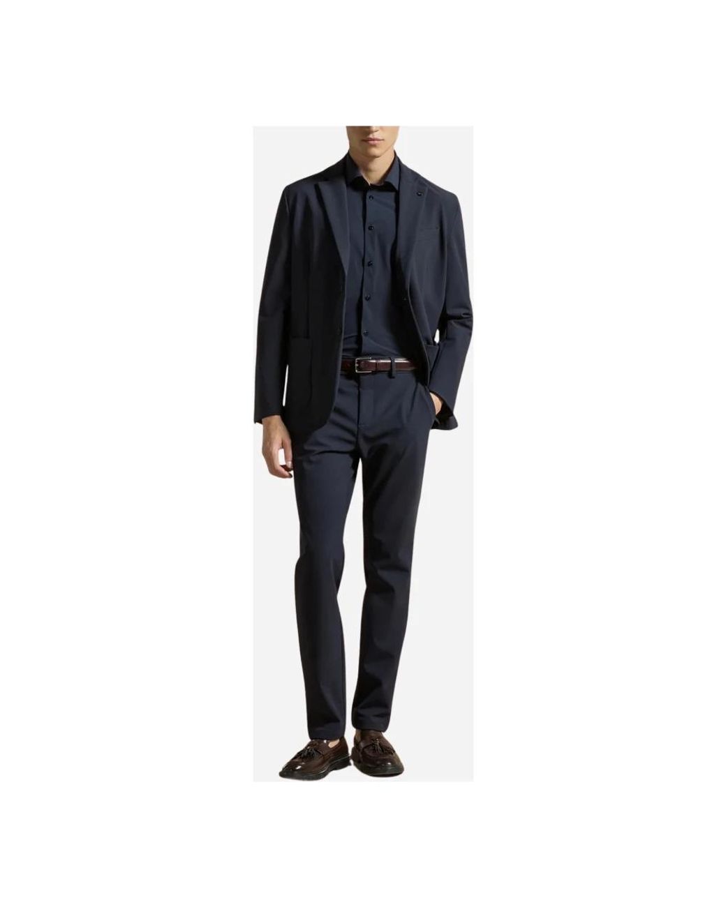 Cruna Blue Chinos for men