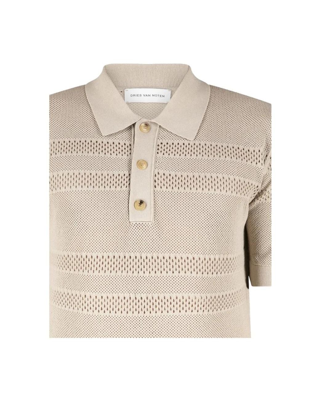 Dries Van Noten Natural Polo Shirts for men