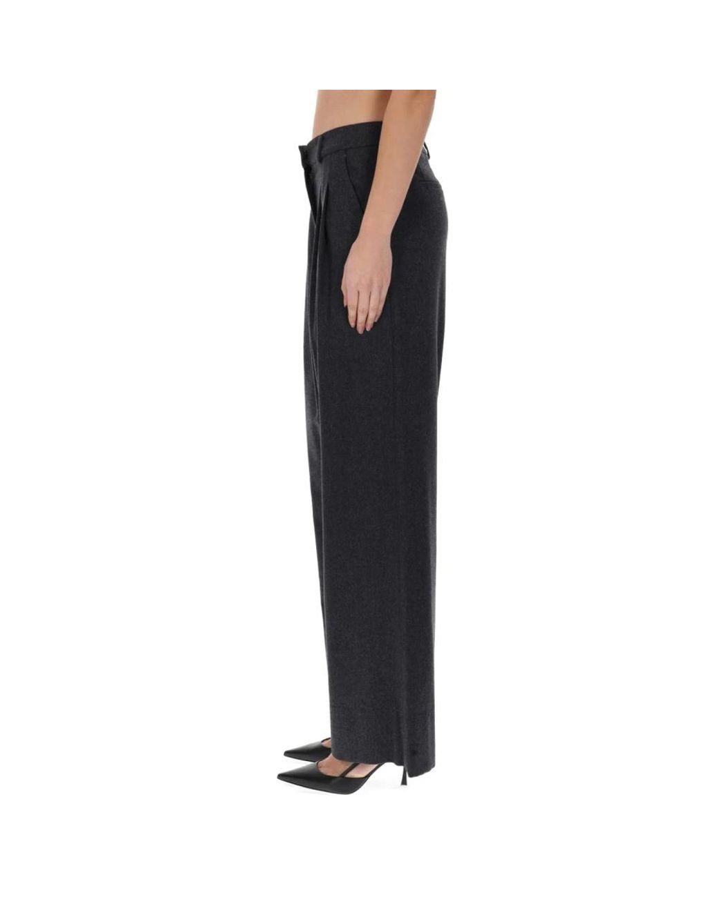 PT Torino Black Wide Trousers