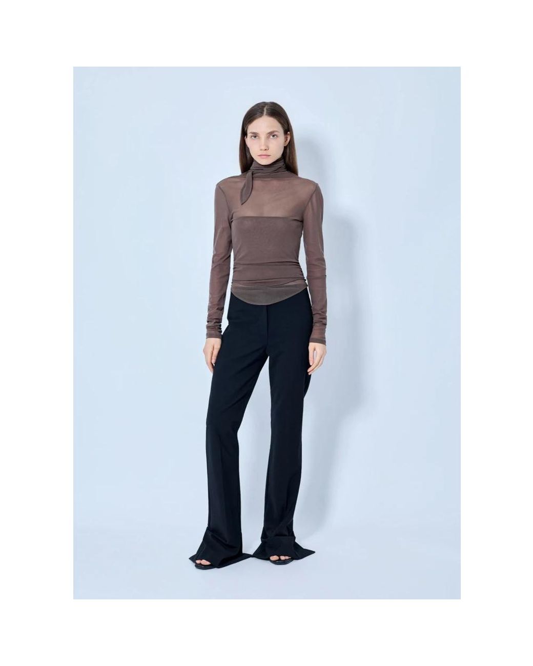 Lemaire Purple Long Sleeve T-Shirts
