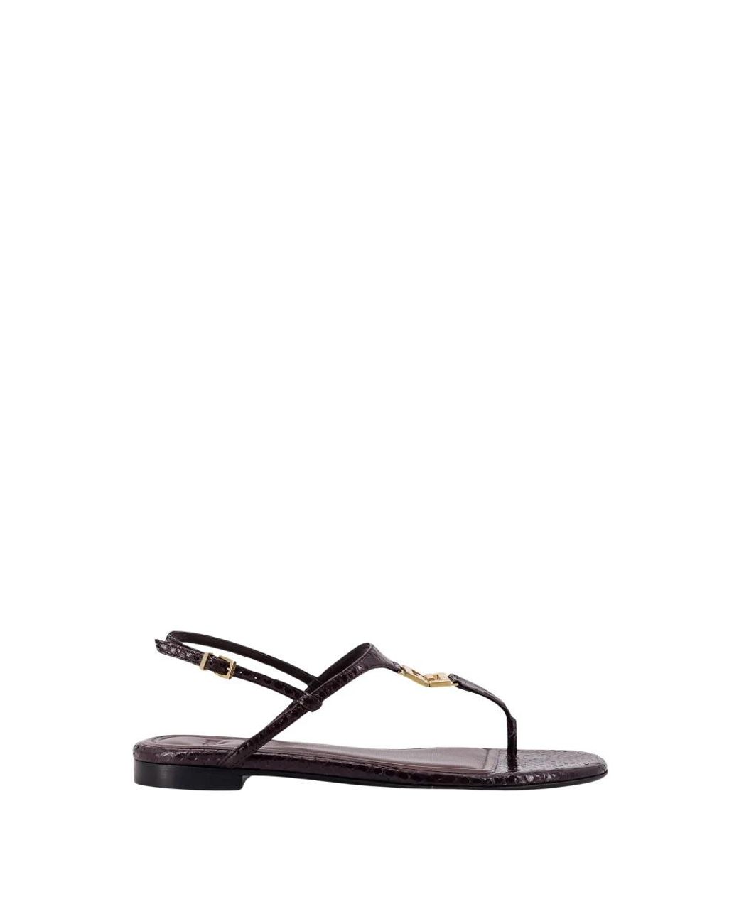 Fendi Brown Fold Ayers Sandalen