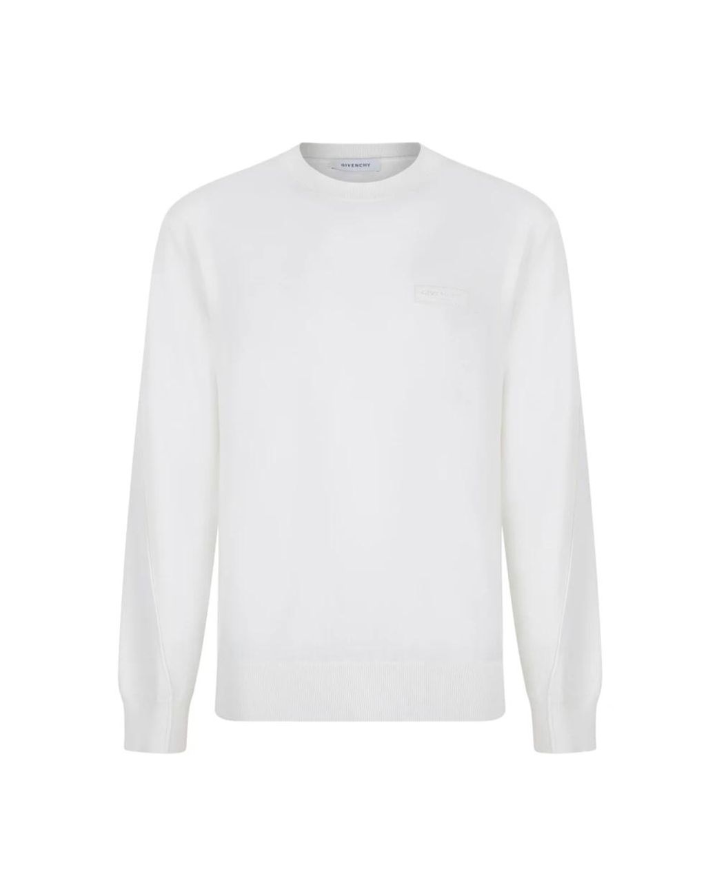 Givenchy White Round-Neck Knitwear for men