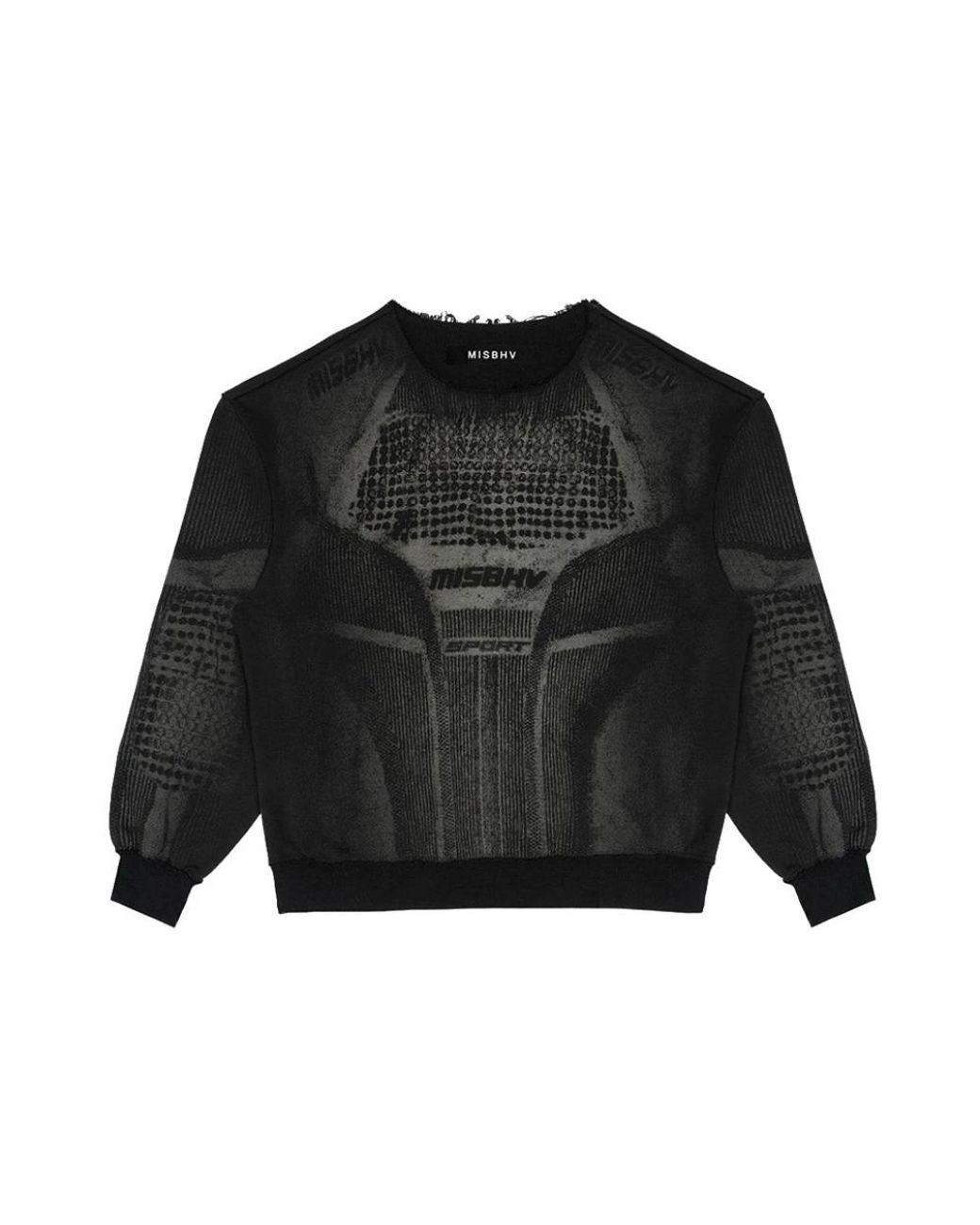 M I S B H V Black Sweatshirts for men