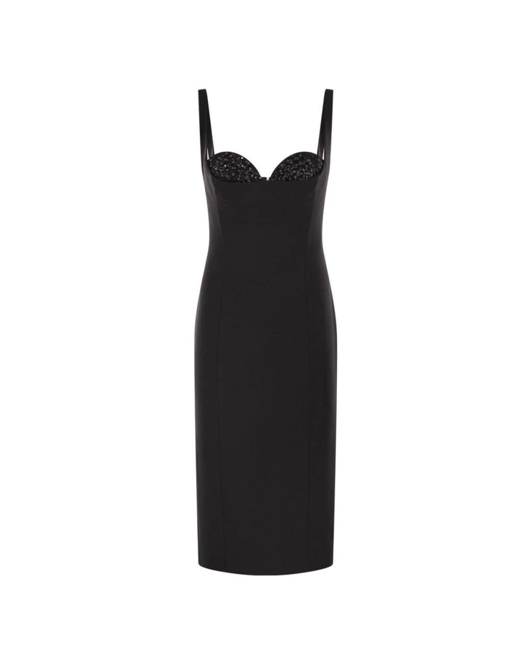 Elisabetta Franchi Black Midi Dresses