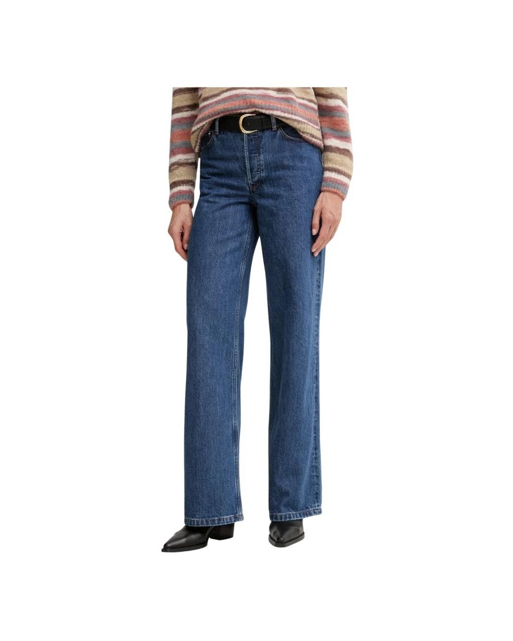 Straight Jeans A.P.C. de color Blue