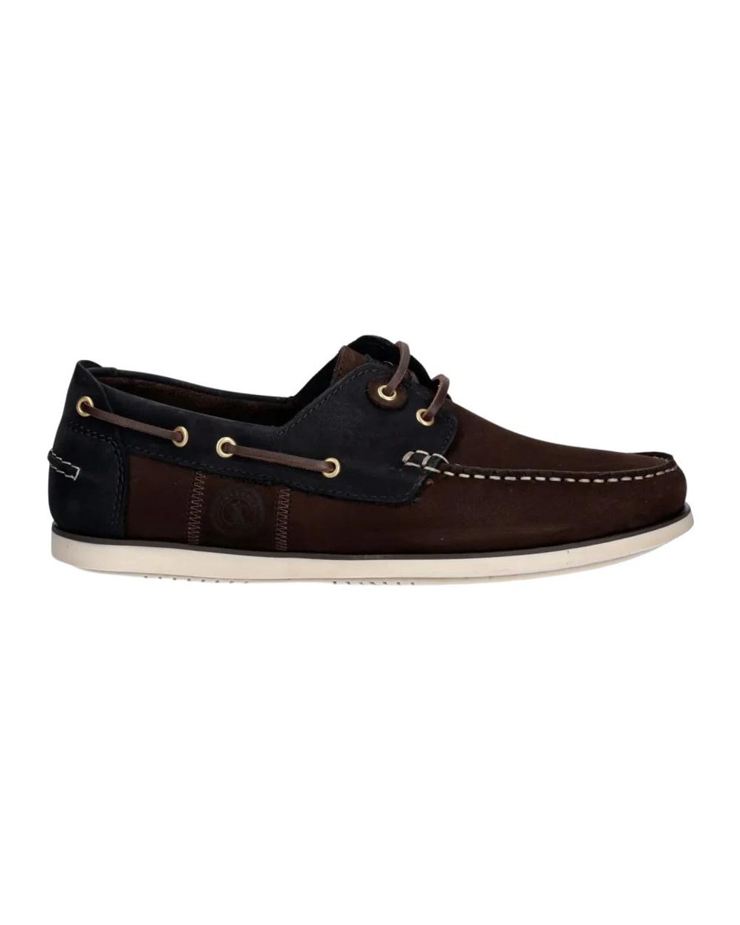 Barbour Wake Boat Shoe in het Black voor heren